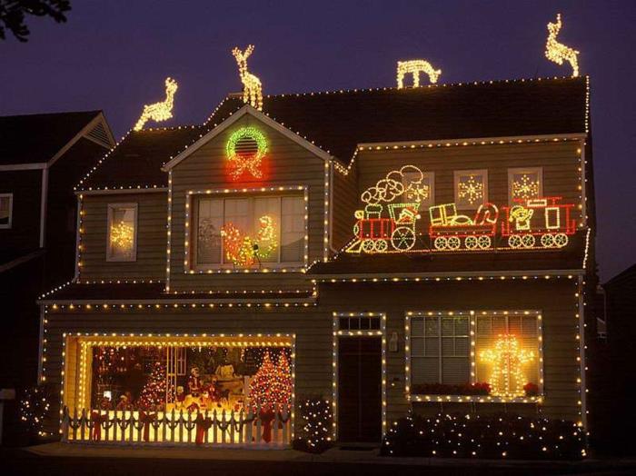 χριστουγεννιάτικες διακοσμήσεις για εφέ εξωτερικού φωτισμού ασυνήθιστες χριστουγεννιάτικες διακοσμήσεις κήπου