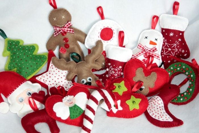 ράψιμο χριστουγεννιάτικων διακοσμήσεων ποικιλία ιδεών χριστουγεννιάτικα μοτίβα