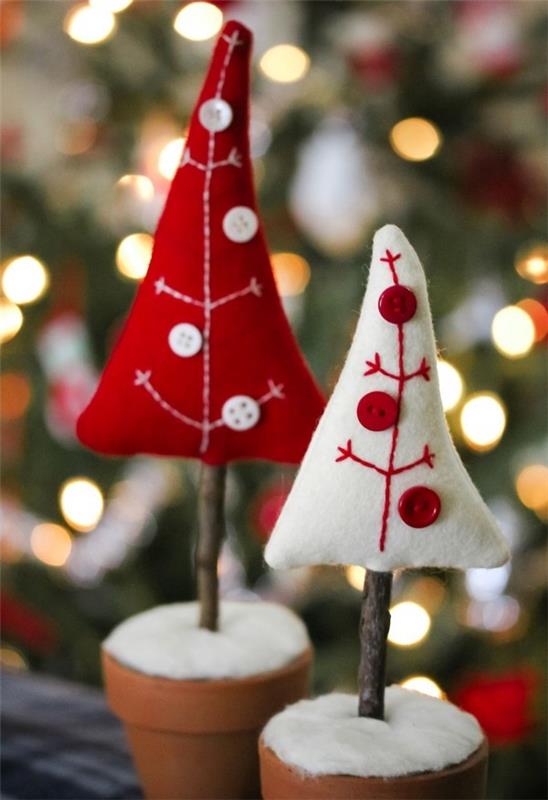 φτιάξτε τη δική σας χριστουγεννιάτικη διακόσμηση από τσόχα χριστουγεννιάτικων δέντρων