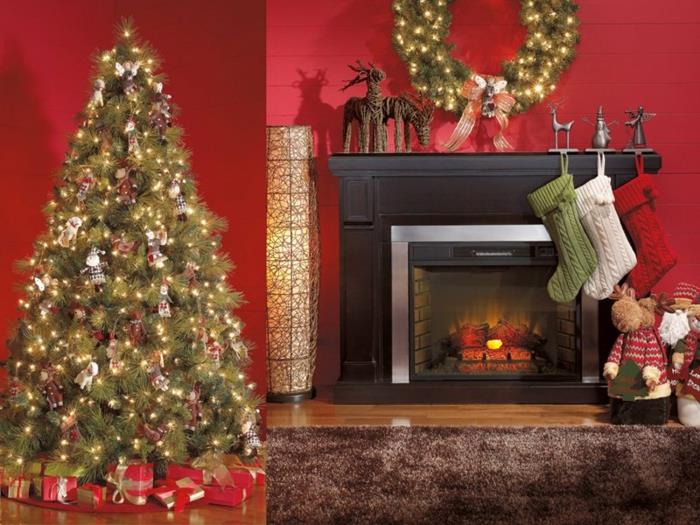 χριστουγεννιάτικες ιδέες διακόσμησης χριστουγεννιάτικο δέντρο χριστουγεννιάτικο δέντρο διακοσμήσεις χριστουγεννιάτικο στεφάνι τζάκι