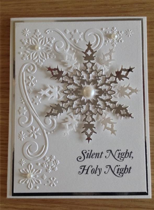 Χριστουγεννιάτικη κάρτα tinker χαρτί χριστουγεννιάτικη νιφάδα χιονιού