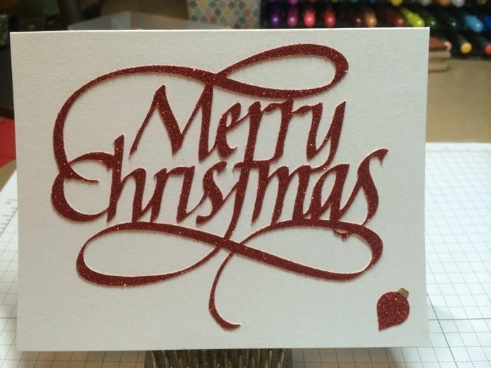 Χριστουγεννιάτικη κάρτα tinker χαρτί κομμένη Χριστουγεννιάτικη γραμματοσειρά