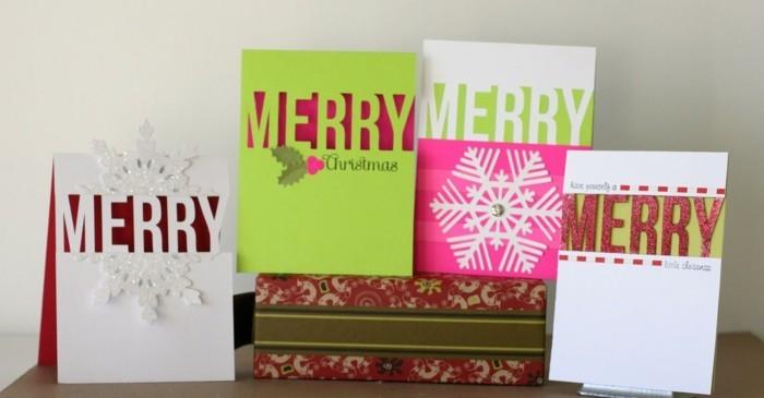 Χριστουγεννιάτικη κάρτα tinker χαρτί κομμένα Χριστούγεννα γράμματα