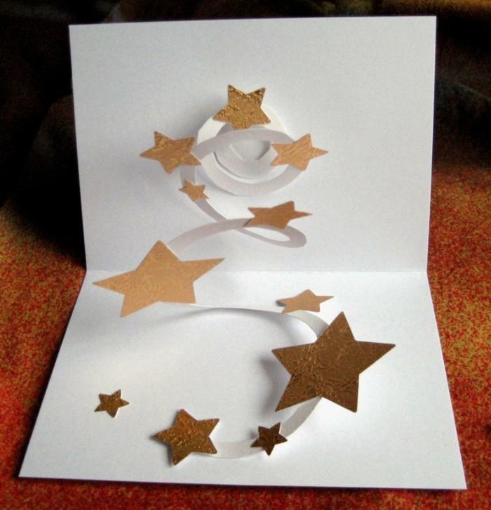 tinker χριστουγεννιάτικη κάρτα χαρτί κομμένα χριστουγεννιάτικα αστέρια tinker