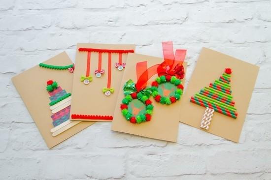 Κάντε τις χριστουγεννιάτικες κάρτες πολύχρωμες και εύκολες