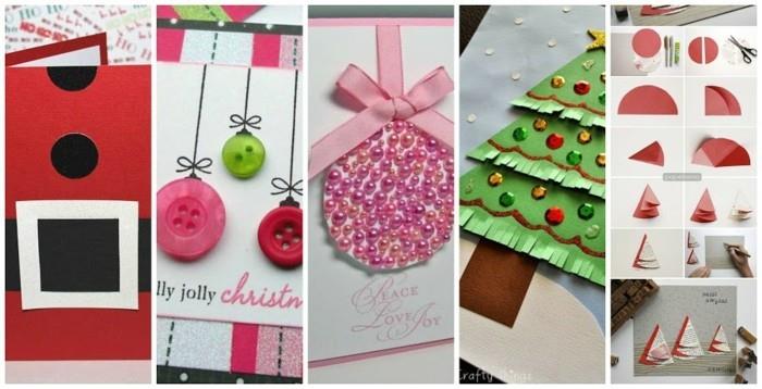 tinker χριστουγεννιάτικες κάρτες diy κουμπιά χαρτιού περιτυλίγματος κουμπιά