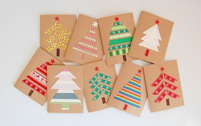 Φτιάχνοντας χριστουγεννιάτικες κάρτες με τον εύκολο τρόπο τυλίγοντας χάντρες από χαρτί