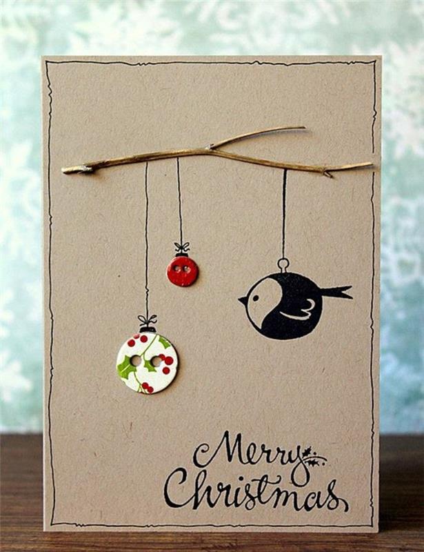 χριστουγεννιάτικες κάρτες tinker χαρτί diy ιδέες