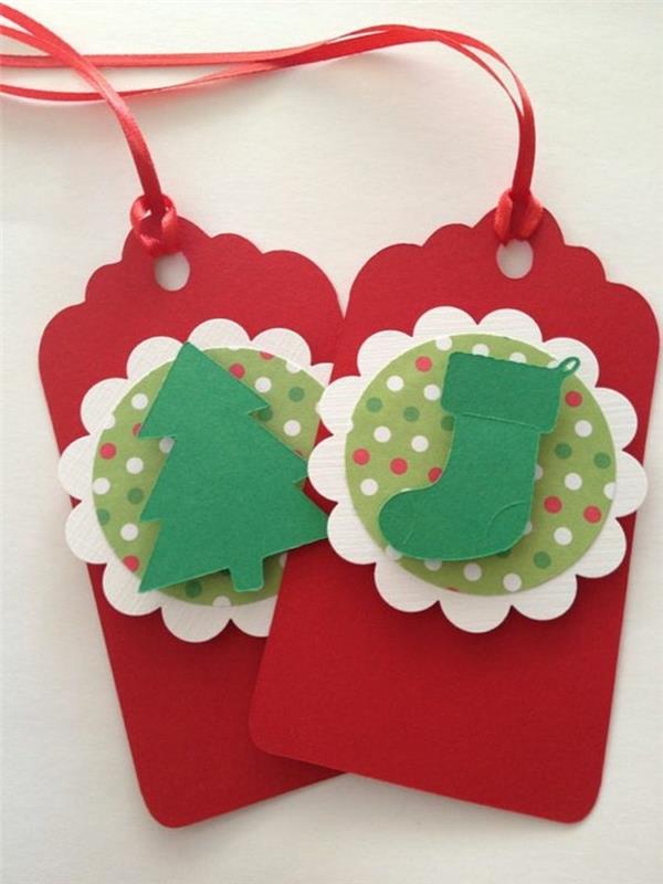 Χριστουγεννιάτικες κάρτες ιδέες δώρου χαρτιού χριστουγεννιάτικο δέντρο