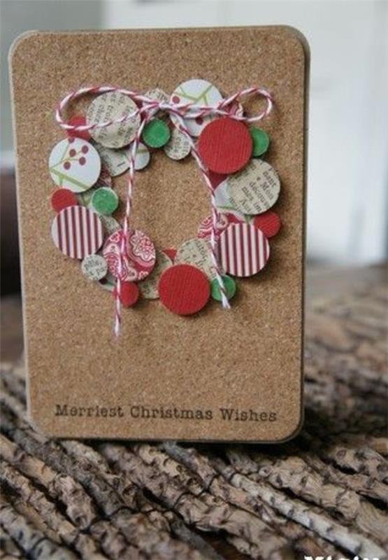 tinker χριστουγεννιάτικες κάρτες πρότυπα πόρτα στεφάνι μπάλα
