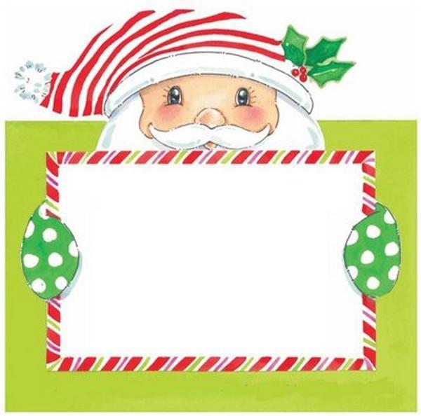 Άγιος Βασίλης με κάρτα που κάνει χριστουγεννιάτικες κάρτες
