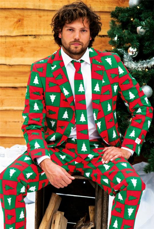 χριστουγεννιάτικα πουλόβερ κομψά κοστούμια έλατο