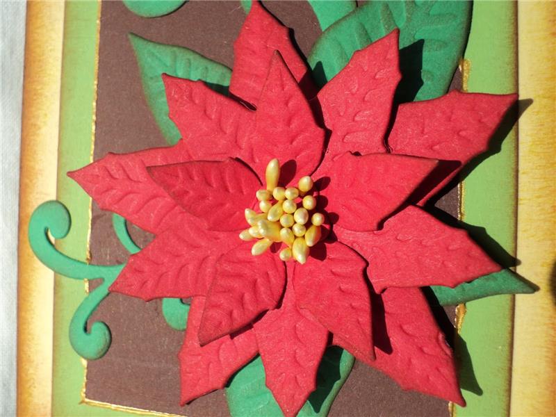χριστουγεννιάτικες κάρτες poinsettia ιδέα tinker