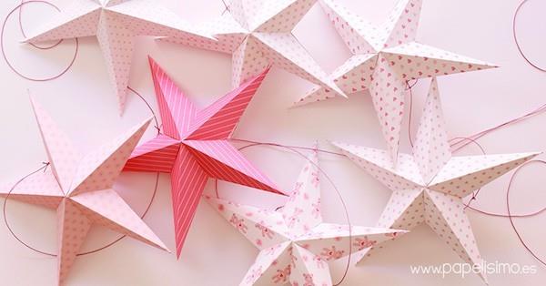 poinsettias από χαρτί origami Χριστούγεννα