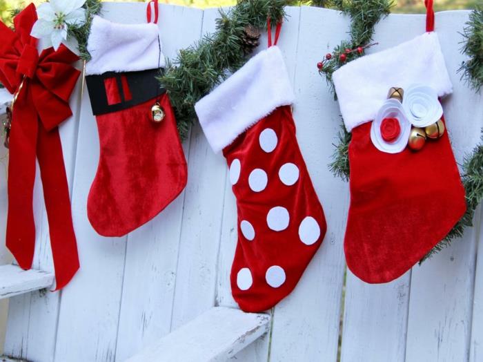 χριστουγεννιάτικες κάλτσες χριστουγεννιάτικες κάλτσες diy ιδέες χριστουγεννιάτικη διακόσμηση