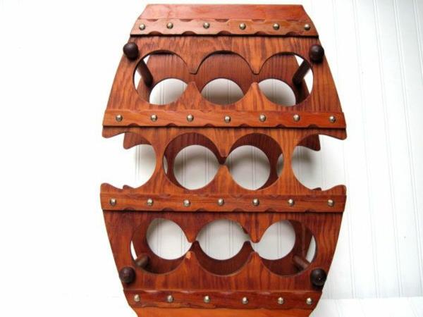 φτιάξτε το δικό σας ράφι κρασιού diy έπιπλα κρασί βαρέλι ιδέες χειροτεχνίας μπουκάλια κρασιού τοίχου ράφι