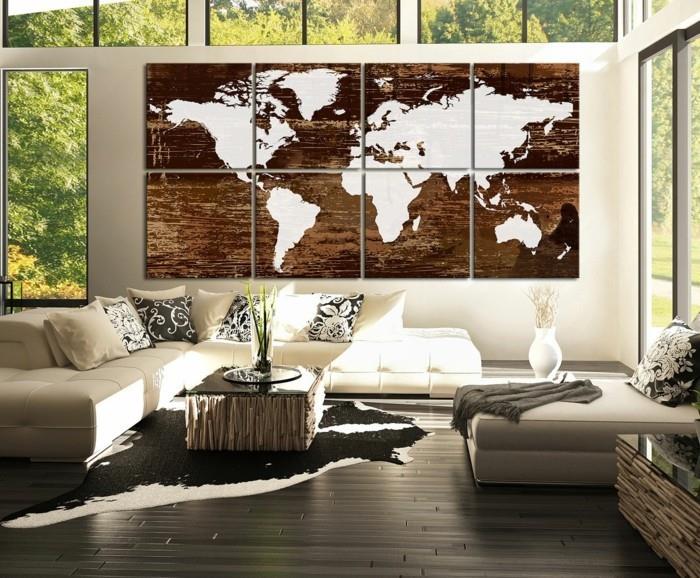 παγκόσμιος χάρτης τοίχος ασυνήθιστη διακόσμηση τοίχων καμβάδες σαλονιού