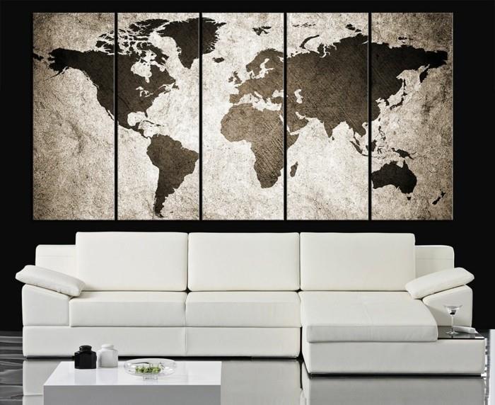 παγκόσμιος χάρτης τοίχος ρετρό διακόσμηση τοίχου σαλόνι