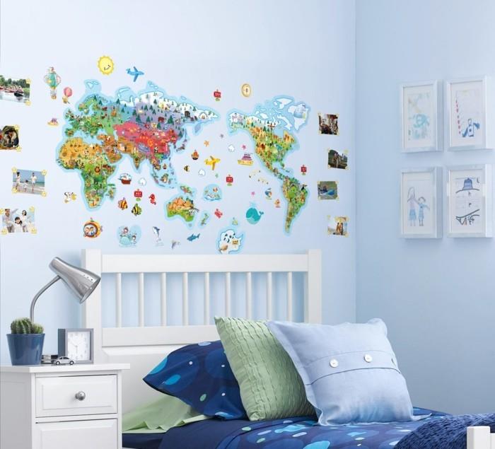 παγκόσμιος χάρτης διακόσμηση τοίχου τοίχου παιδικά παιδικά δωμάτια