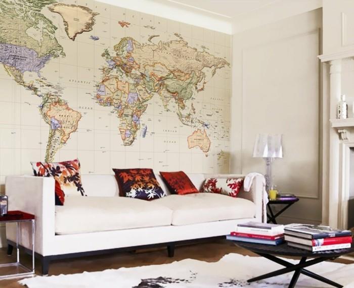 παγκόσμιος χάρτης τοίχος σαλόνι τοιχογραφία τοιχογραφία τοίχος προφοράς
