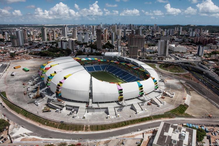 Παγκόσμιο Κύπελλο Βραζιλία σύγχρονη αρχιτεκτονική γήπεδο ποδοσφαίρου casa futebol θέα πουλιών