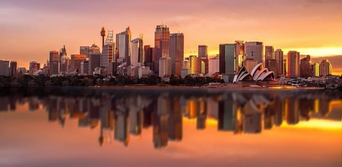 world travel australia sydney όπερα πόλη πανόραμα ηλιοβασίλεμα