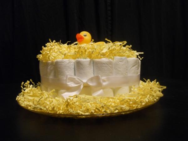 οδηγίες κέικ πάνας μωρά δώρα γέννηση κίτρινο