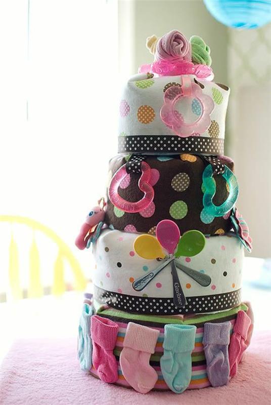 πάνα κέικ tinker οδηγίες μωρό δώρα πετσέτες γέννησης