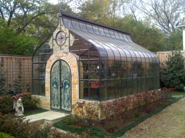 Φτιάξτε το δικό σας χειμερινό κήπο, ανεξάρτητο γυάλινο σπίτι στον κήπο