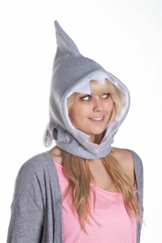 χειμερινά καπέλα για γυναίκες πλεκτό καρχαρία