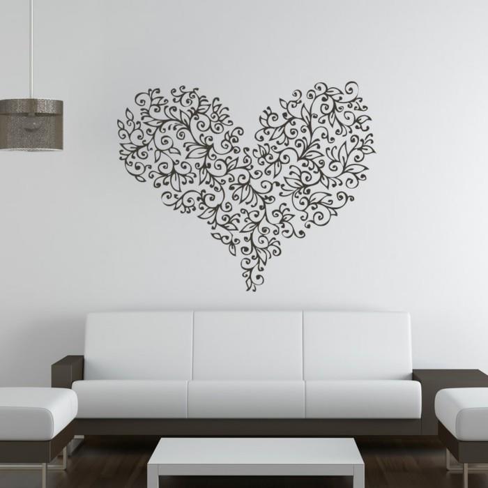 διακοσμηση τοίχων διακόσμηση τοίχου καρδιά σαλόνι