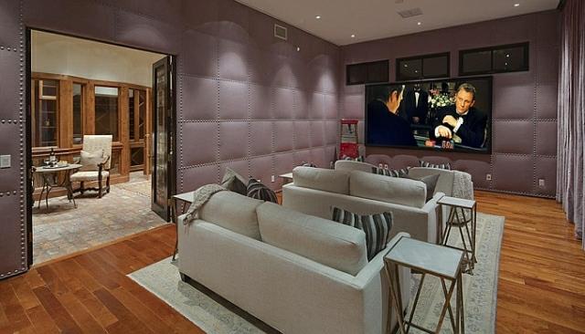 πού ζει η Heidi Klum ζωντανή βίλα home cinema tv living wall