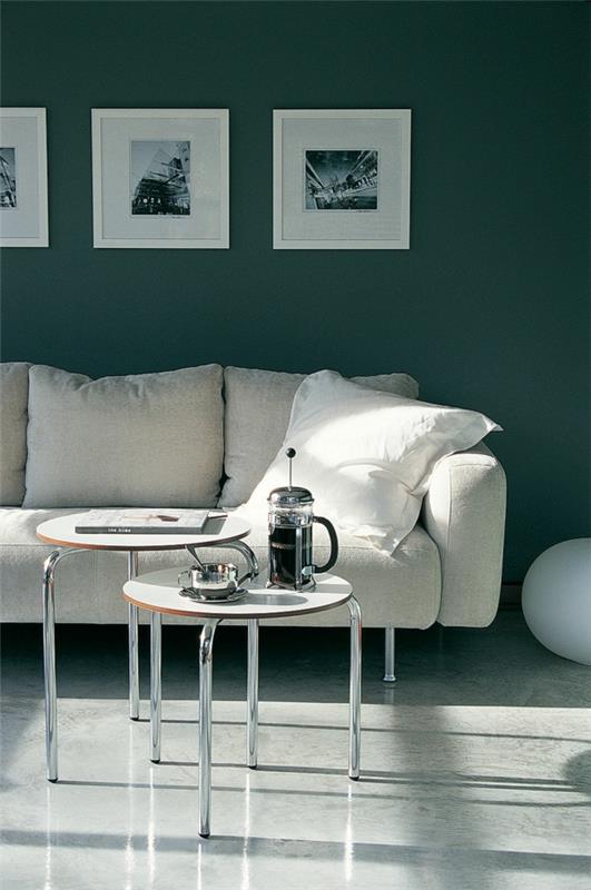 σαλόνι ιδέες χρώματα σαλόνι σχεδιασμός τοίχων καναπέδες μαξιλάρια