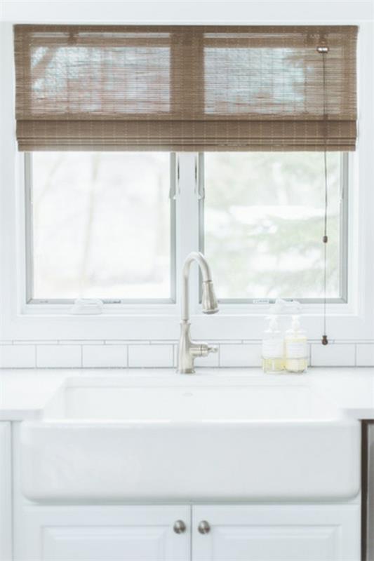 ιδέες για να ζήσετε σε εξοχική κουζίνα με έπιπλα νεροχύτη με παράθυρο