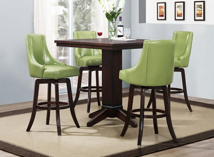 ζωντανές ιδέες κουζίνα πράσινες καρέκλες τραπεζαρία τραπεζαρία σχεδιασμός τραπεζαρίας τραπεζαρία