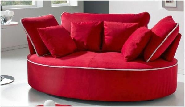 υπέροχος καναπές με άνετο κόκκινο