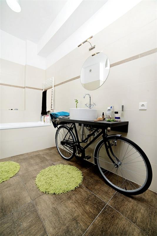 ιδέες για το σπίτι νεροχύτη καθρέφτη ποδηλάτου