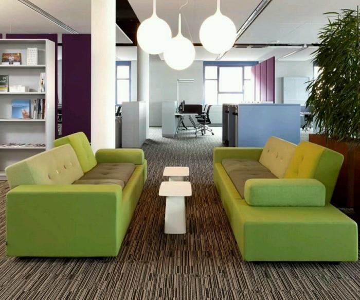 ιδέες διαβίωσης σαλόνι πράσινοι καναπέδες μοντέρνο δάπεδο