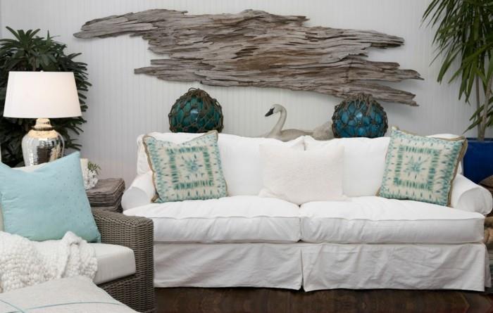 ιδέες διαβίωσης σαλόνι driftwood deco ιδέες wall deco