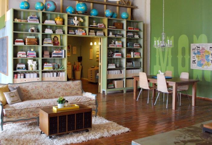 σαλόνι σχεδιασμός διαχωριστικά δωματίων βιβλιοθήκες τραπεζαρία καναπές καναπές νεανικό δωμάτιο