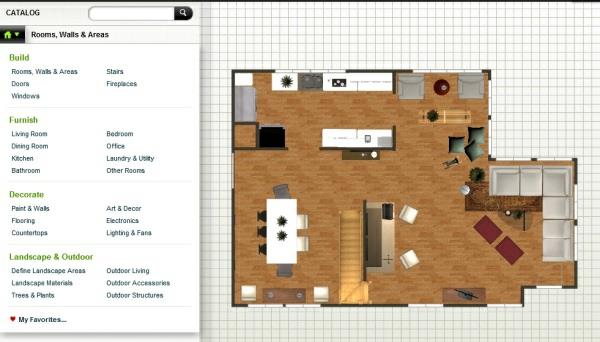 διαμορφωτής διαμερισμάτων σχεδιαστής 3 δωματίων Autodesk Homestyler εσωτερικός σχεδιαστής