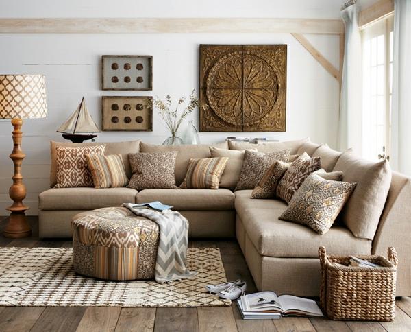 Επιπλώστε το σαλόνι με άνετη επίπλωση γωνιακό καναπέ