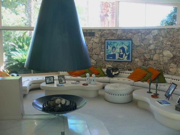 Τείχος από φυσική πέτρα στο σαλόνι ιδέες από φυσικό πέτρινο τοίχο τζάκι