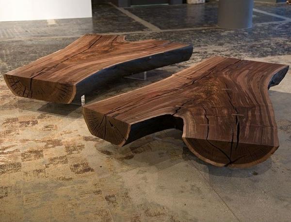 τραπέζια σαλονιού ξύλο μασίφ ξύλο τραπέζι καφέ κορμός δέντρου
