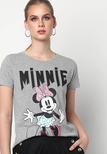 Kadın Minnie Mouse Tişört