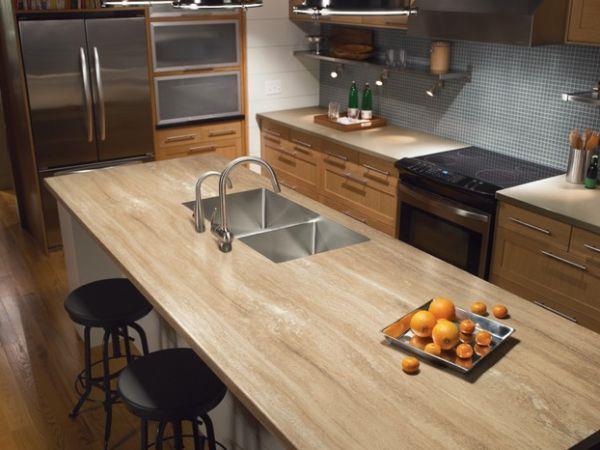 όμορφη διακόσμηση με διπλό νεροχύτη laminate