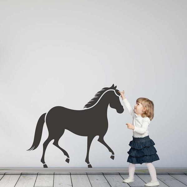 όμορφο σχέδιο τοίχου αυτοκόλλητο τοίχου άλογο