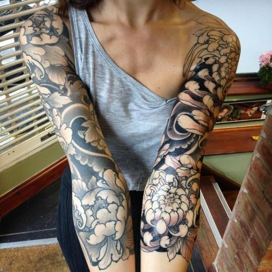 ιδέες τατουάζ για μανίκια yakuza για γυναίκες