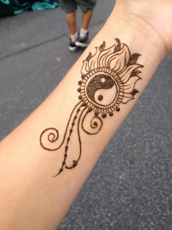 ιδέες τατουάζ yin yang motn henna