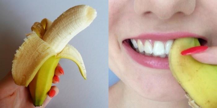 οδοντιατρική φροντίδα με φλούδες μπανάνας